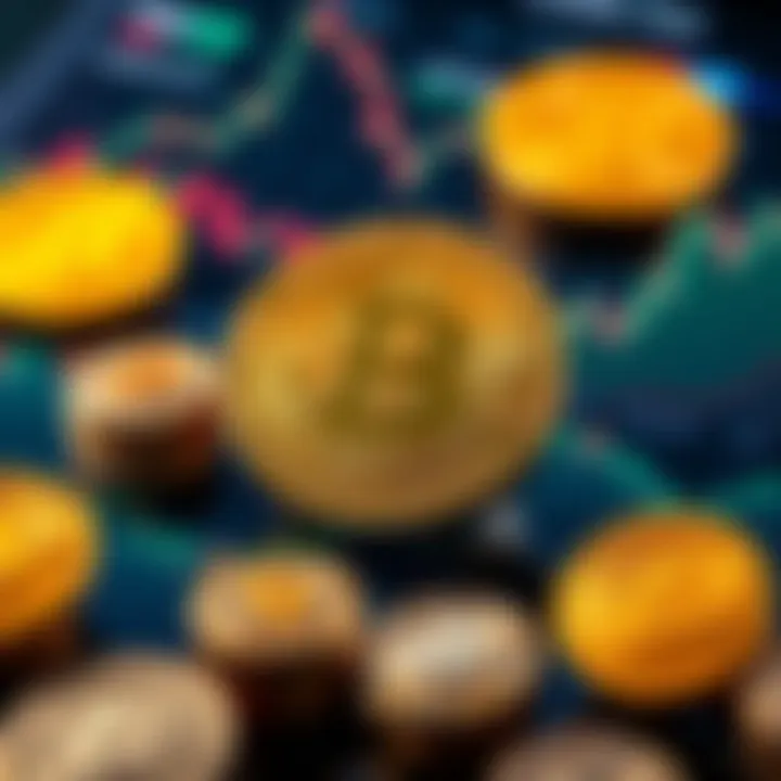 A visual representation of Bitcoin bonds featuring Bitcoin symbols and financial charts