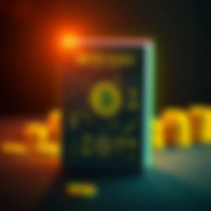 A book cover featuring Bitcoin symbols, wallets, and keys, illustrating the basics of cryptocurrency.