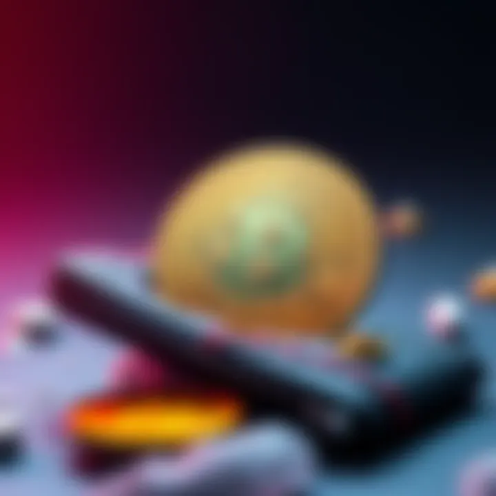 A secure cold wallet holding Bitcoin, representing safety and protection for cryptocurrency investments.