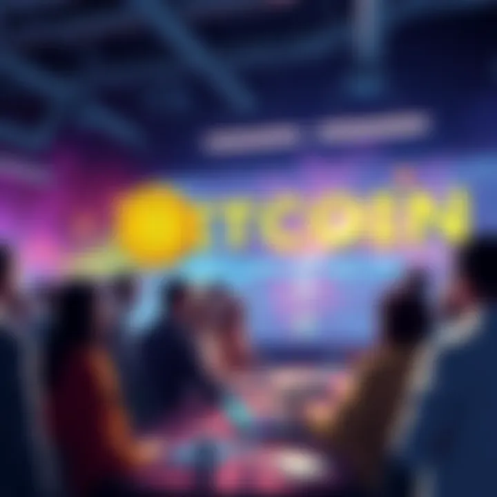 A group of people engaged in a lively discussion about Bitcoin on a digital forum platform, sharing ideas and experiences.