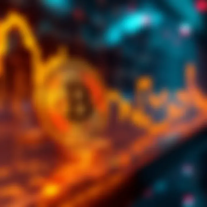 Graph showing Bitcoin and crypto stocks increasing as Iran considers peace efforts