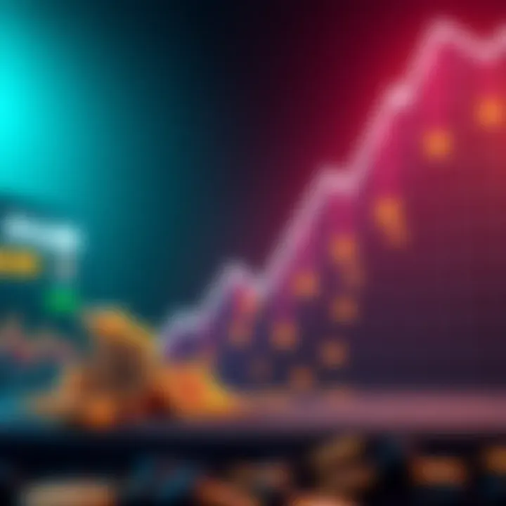 A visual representation of Bitcoin's decline, showing a downward trend chart with Bitcoin symbols fading away