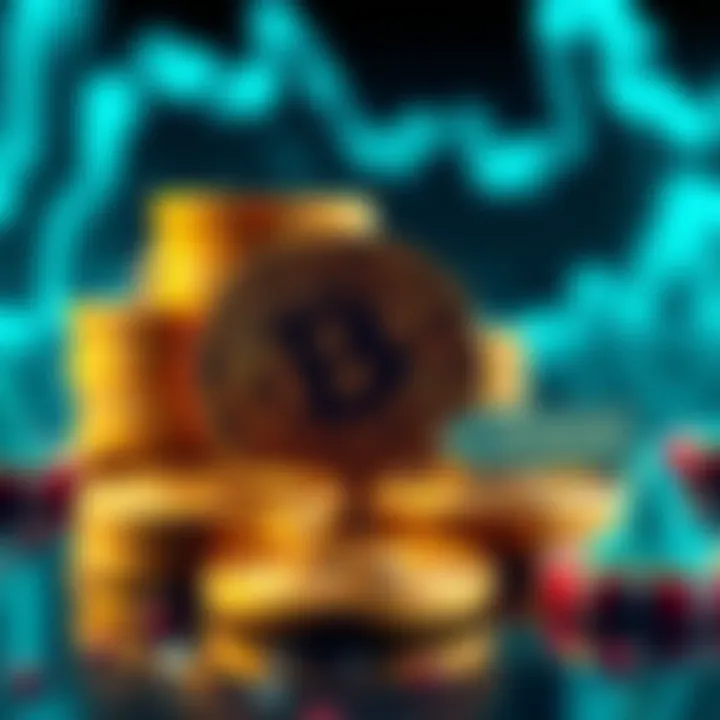 A graphic showing Bitcoin coins with a price tag indicating discounts during Black Friday sales.