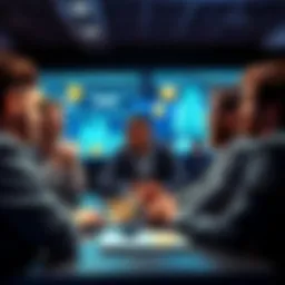 People engaging in a lively Bitcoin chat online, sharing thoughts and questions about cryptocurrency.