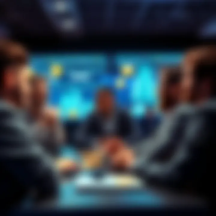 People engaging in a lively Bitcoin chat online, sharing thoughts and questions about cryptocurrency.