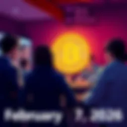 A group of people engaging in discussion about Bitcoin, sharing ideas and insights in a community setting.