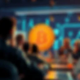 A group of people discussing Bitcoin and cryptocurrencies online, sharing ideas and asking questions in a forum setting.