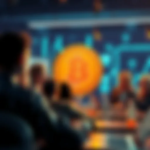 A group of people discussing Bitcoin and cryptocurrencies online, sharing ideas and asking questions in a forum setting.