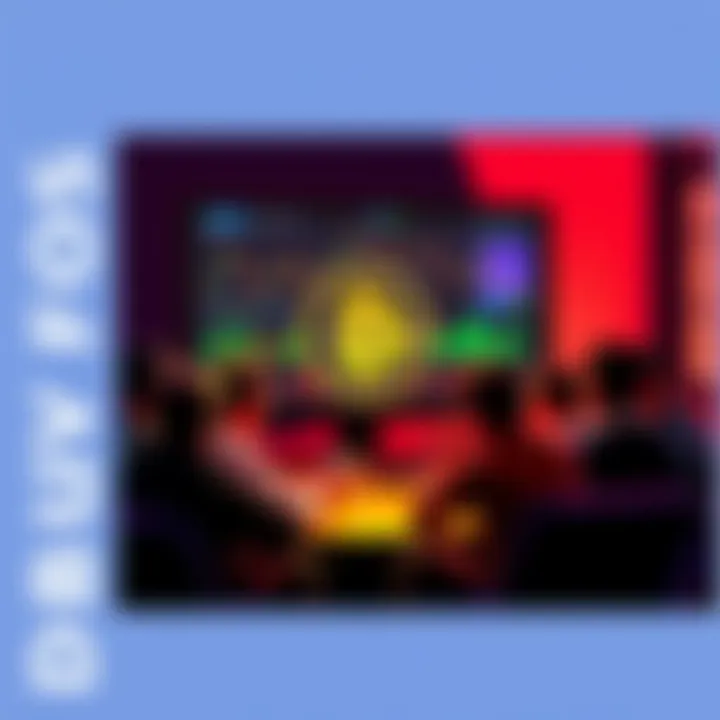 Bitcoin Discussion Thread A group of people engaging in a lively discussion about Bitcoin, with a computer screen showing Bitcoin charts and statistics in the background.