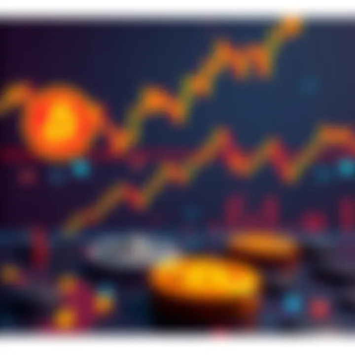 Graph showing Bitcoin price drop with liquidations highlighted