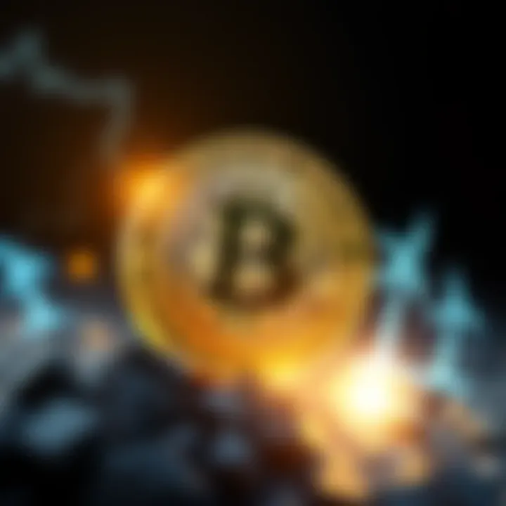 A visual showing a Bitcoin symbol surrounded by energy symbols like lightning and renewable energy icons, depicting its connection to energy use