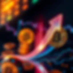 A graphic showing a downward arrow alongside Bitcoin symbols, indicating the $636 million outflow from Bitcoin ETFs in October.