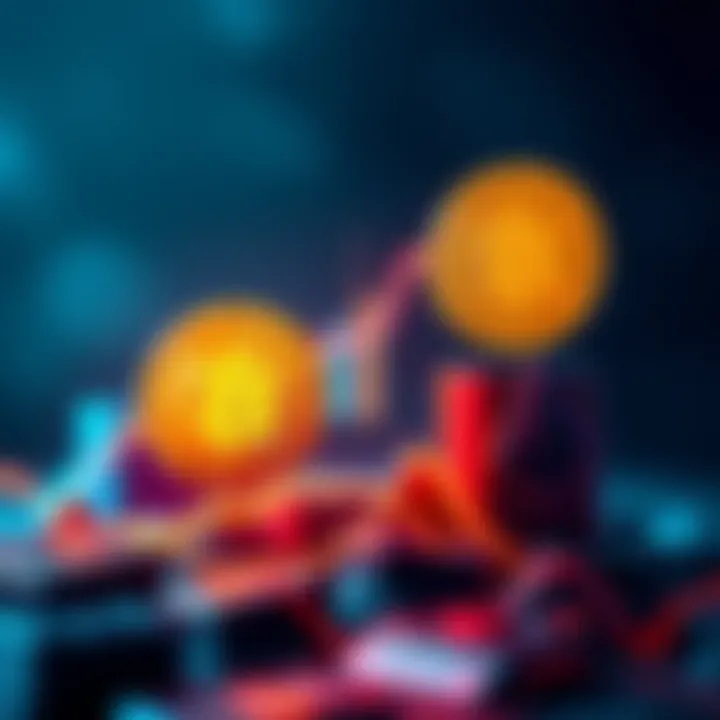 A visual comparison of Bitcoin and Ethereum price trends with an upward trajectory, symbolizing inflation combat and asset performance