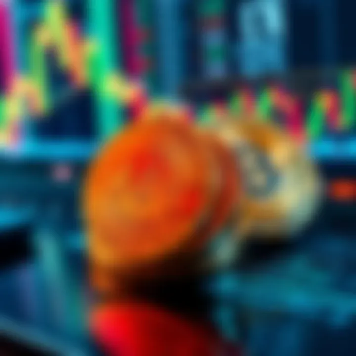 Graphic showing Bitcoin ETNs with Trading212 logo and trading charts