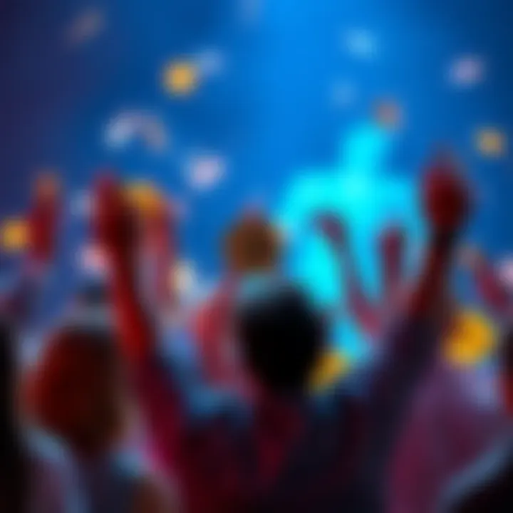 People celebrating financial freedom while holding Bitcoin symbols and cash, representing personal financial control.