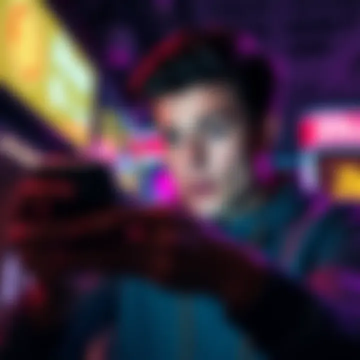 A person looking frustrated at their phone while trying to redeem a Bitcoin gift card on the Fold App.