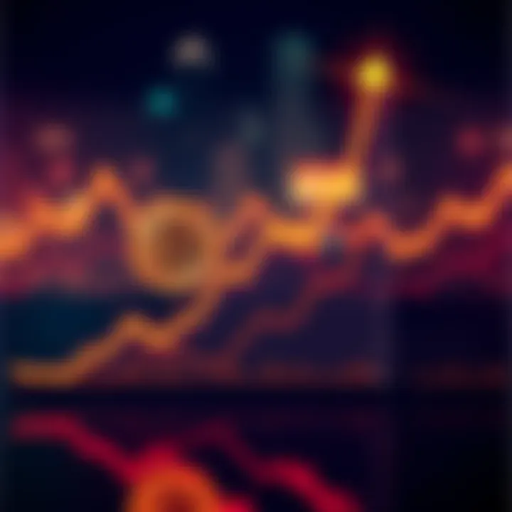 Bitcoin Graph with Upward Trend A visual representation of a rising Bitcoin price chart with a clear upward trend towards 2030