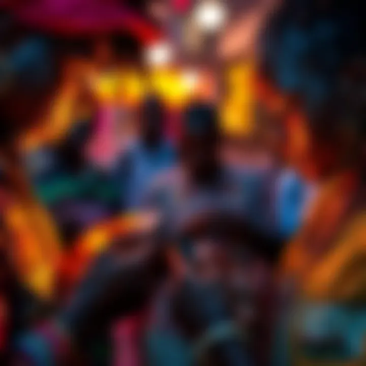 Young Africans using smartphones for Bitcoin transactions instead of dollars, showcasing a shift in currency preference.