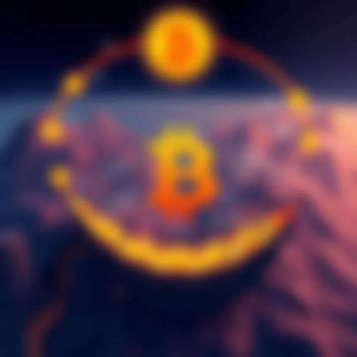 An illustration showing Bitcoin's double S curve technology cycle with stages of hype, innovation, and maturity over time.