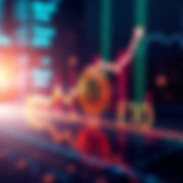 A graph showing a rising trend in Bitcoin's value, indicating potential for growth to $10 billion