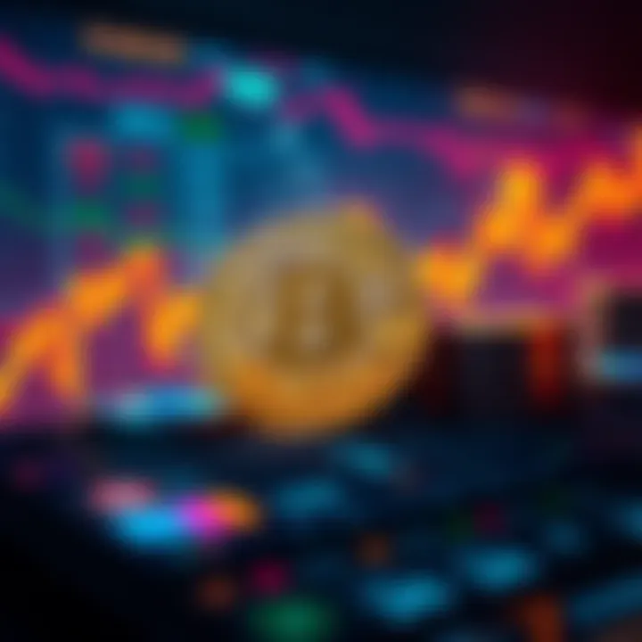 Bitcoin reaching one million dollars by 2035 with financial graph in the background