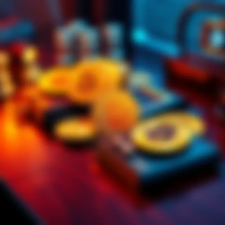 A table displaying multiple hardware wallets with Bitcoin logos, symbolizing wealth protection against currency reset.