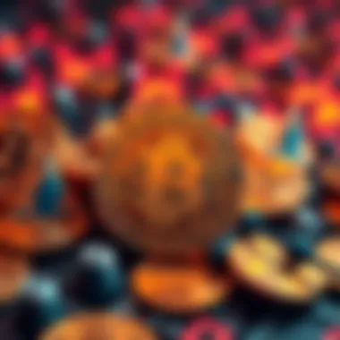 A graphical representation showing Bitcoin symbols with warning signs, highlighting vulnerabilities in cryptocurrency security.