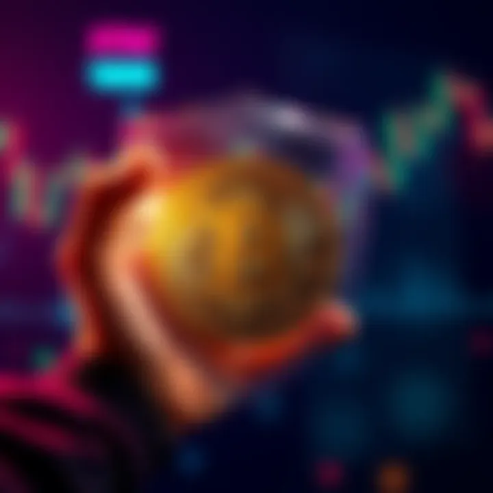 Bitcoin Holding Strategy A person holding a Bitcoin symbol with a protective shield around it, representing safety from market manipulation.