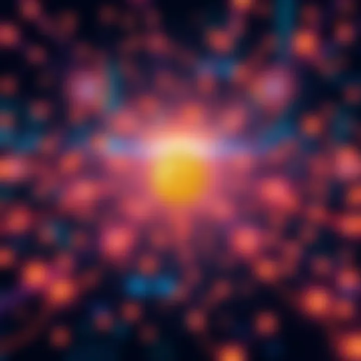 An illustration showing the interconnected blockchain network representing Bitcoin's potential and need for better infrastructure