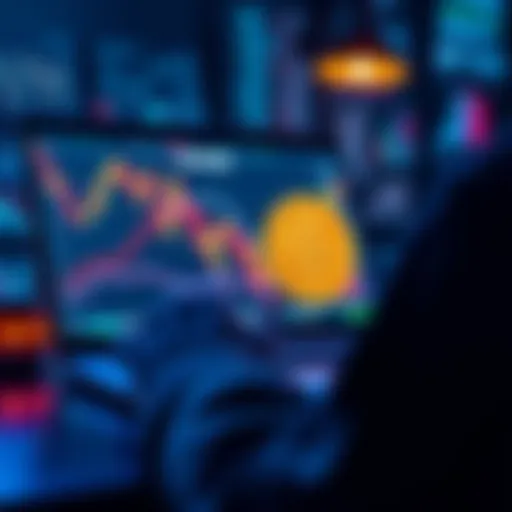 A person looking at Bitcoin charts on a laptop, considering a shift in investment strategy from index funds to Bitcoin.