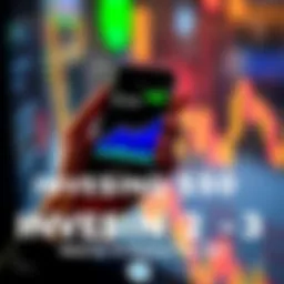 A close-up of a person holding a smartphone displaying Bitcoin's price graph during a market dip.