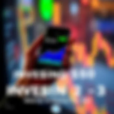 A close-up of a person holding a smartphone displaying Bitcoin's price graph during a market dip.