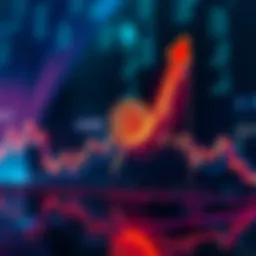 A graph showing Bitcoin price trends with upward arrows indicating potential growth opportunities.