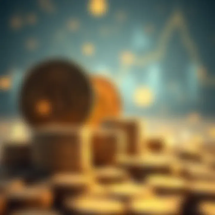 A visual representation of Bitcoin coins growing in value, symbolizing the journey from $30 daily investments to wealth accumulation.