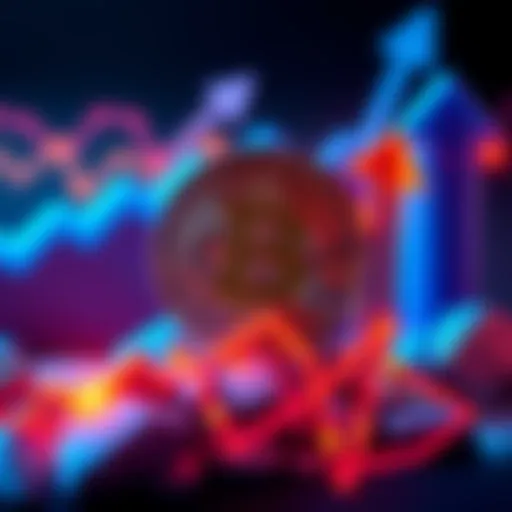 A graphic showing Bitcoin symbol with upward arrows representing growth and an investment strategy