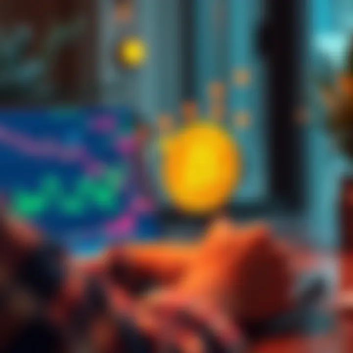 Bitcoin investment options A person reviewing Bitcoin options on a laptop with charts and graphs on the screen