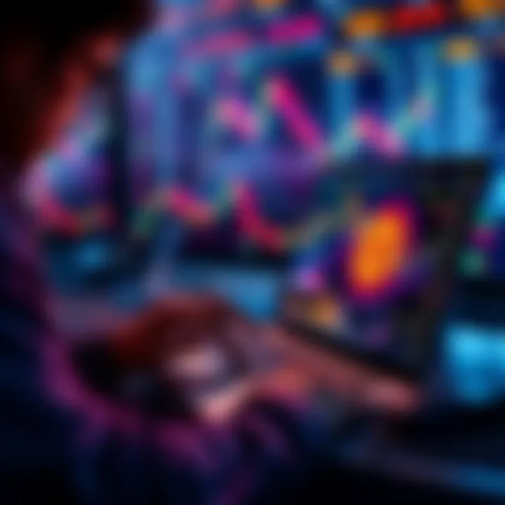 A person analyzing Bitcoin prices on a laptop while calculating potential savings on commissions for dollar-cost averaging purchases.