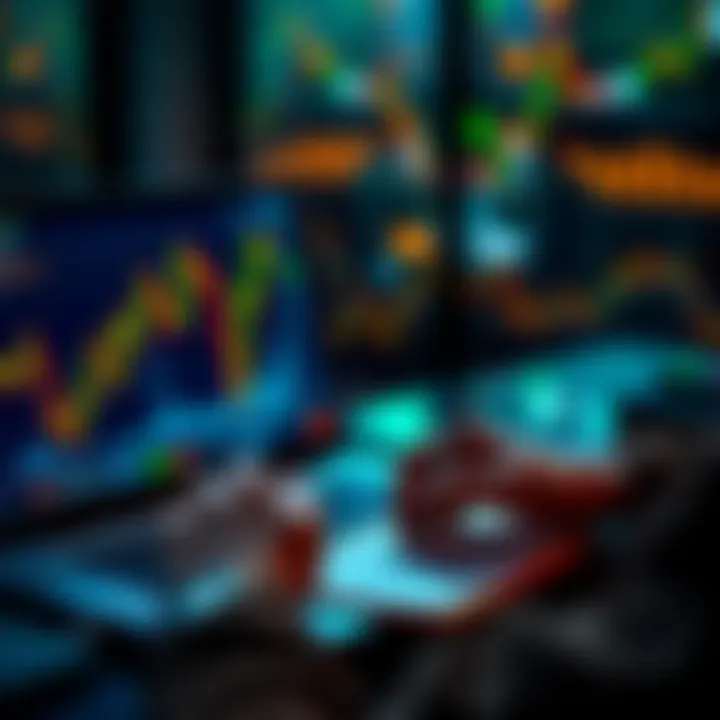 A person analyzing bitcoin charts on a laptop while jotting down notes, symbolizing a long-term investment plan.