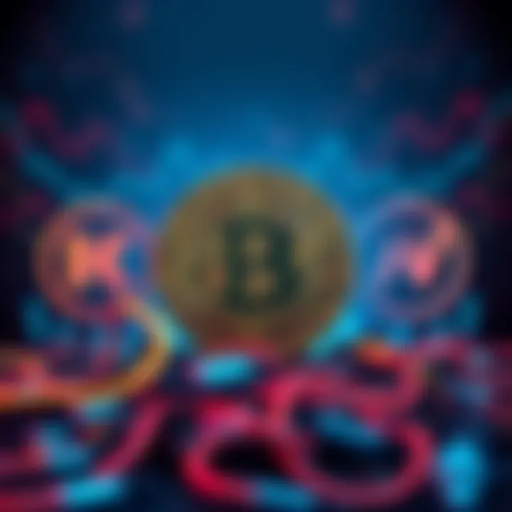 Illustration of Bitcoin logo with Kraken and Relai logos on either side