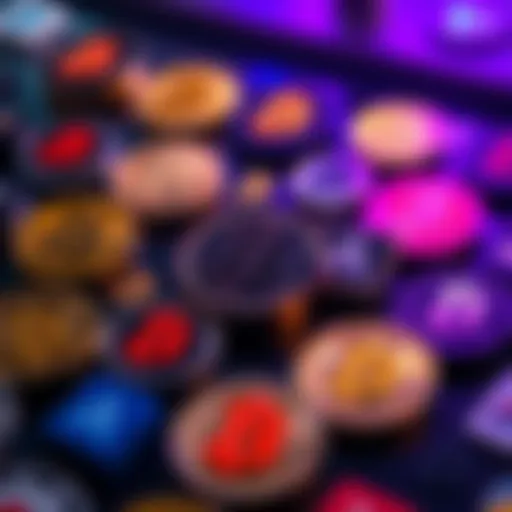 A display of various simplified Bitcoin logo designs and components for designers.