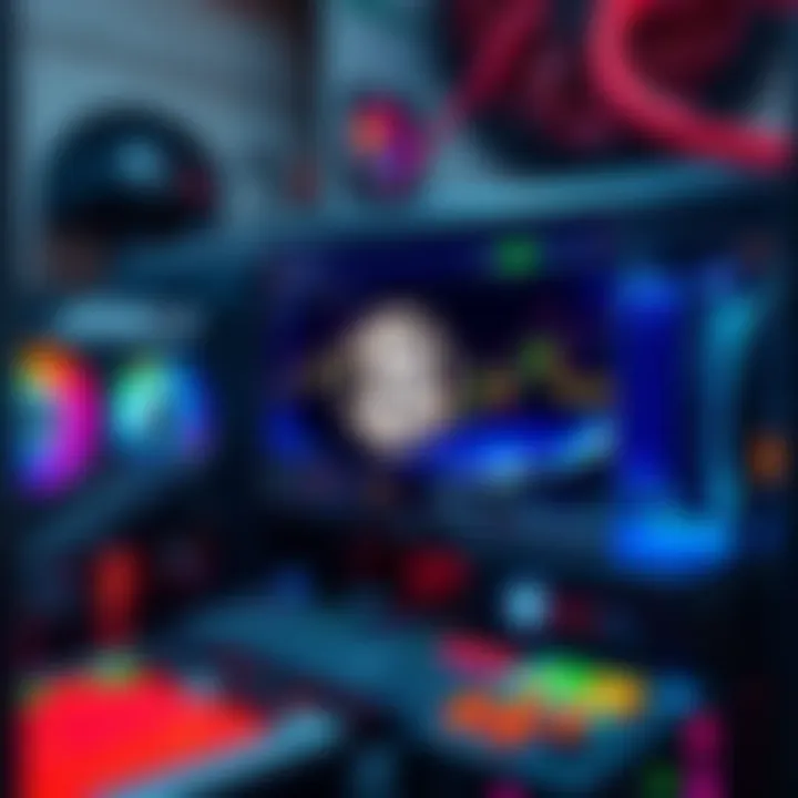 A low-hashrate mining rig with a Bitcoin lottery focus, showing computer components and mining software on a screen.