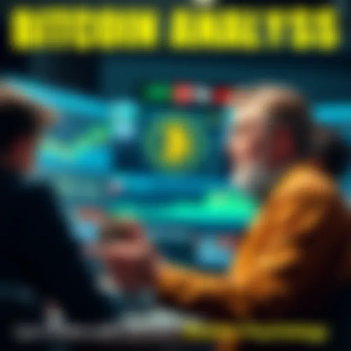 Lyn Alden explaining Bitcoin market psychology to a group of traders, with charts and graphs visible.