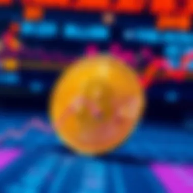 A downward trend in Bitcoin value with a graph showing a significant drop, symbolizing a loss of $3.35 billion