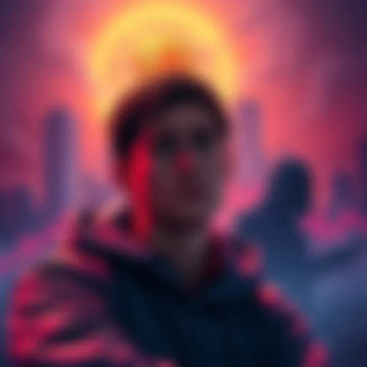 Bitcoin market manipulation A Bitcoin holder looks worried while watching charts decline, with shadows of large institutions looming in the background.