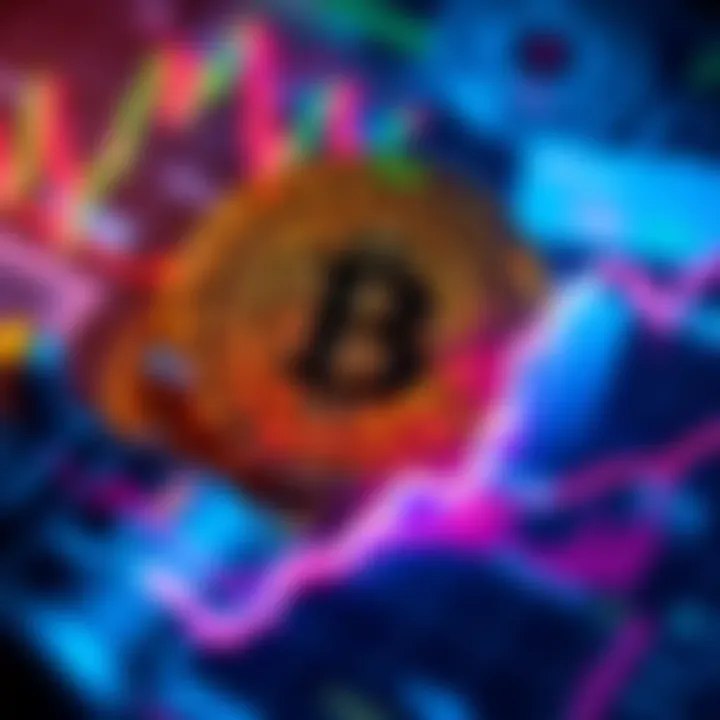 Bitcoin Market Milestone Bitcoin symbol surrounded by graphics indicating a bullish trend after a 91-day period