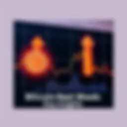 Bitcoin Market Trends Graph showing Bitcoin price trends with upward and downward arrows indicating market predictions