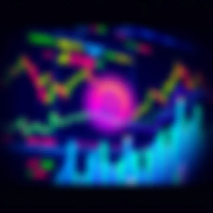 Bitcoin Market Trends A visualization showing Bitcoin's dominance in a dynamic market with graphs and charts illustrating its strength over altcoins.