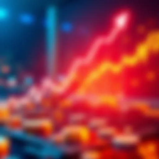 A graph showing Bitcoin price fluctuations with an upward trend, symbolizing long-term growth potential.