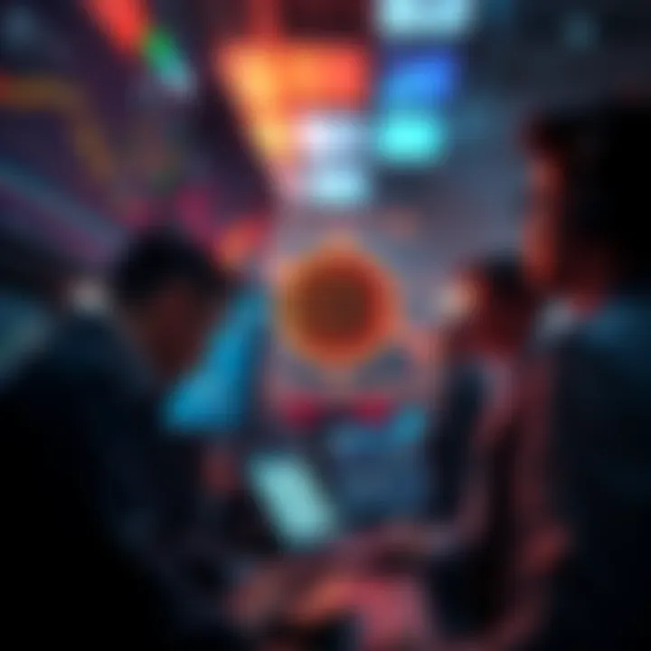 Bitcoin market volatility Traders monitoring Bitcoin prices on screens, showing significant fluctuations and potential risks at $80K