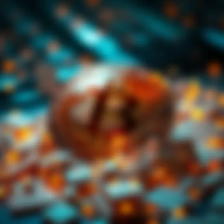 A visual representation of Bitcoin embedded with messages, symbolizing the BTC Eternity concept